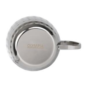 Hammered Stainless Steel Mug - 440 ml - Olympia