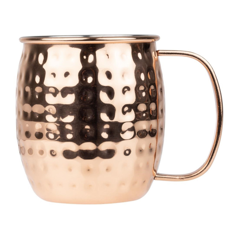 Mug en Acier Inoxydable Martelé Cuivré - 440 ml - Olympia