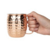 Mug en Acier Inoxydable Martelé Cuivré - 440 ml - Olympia