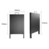 Jalkakäytävän metallikehys - 500 x 850 mm