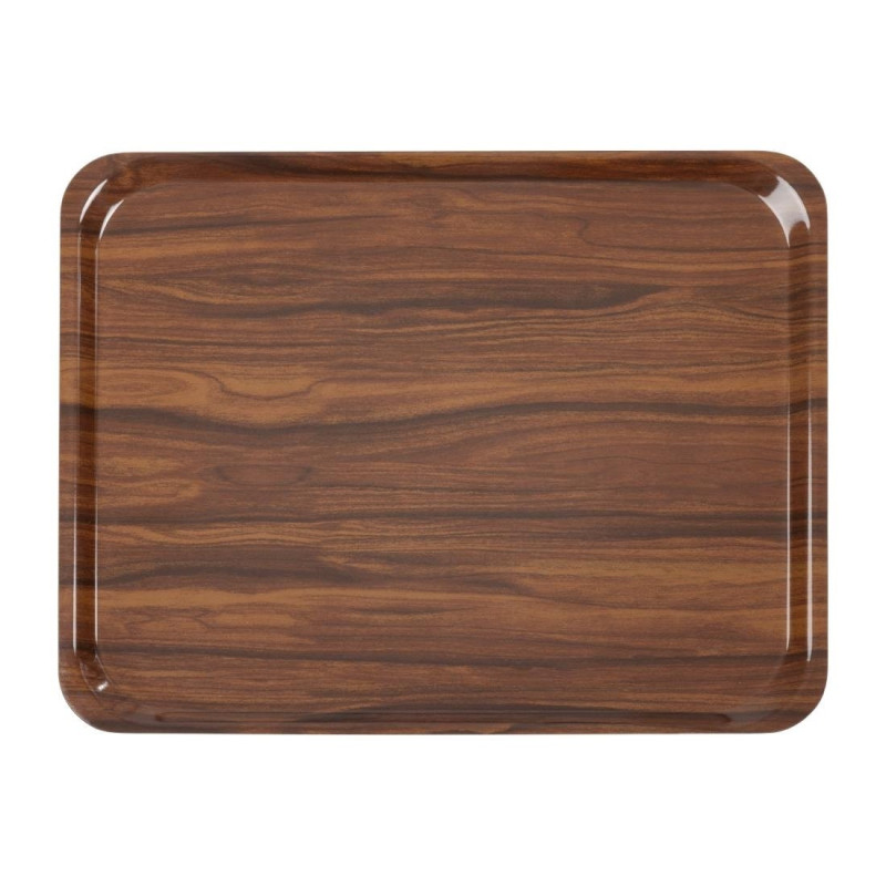 Slät Laminerad Bricka Capri Valnöt - 460 x 360 mm - Cambro