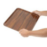 Slät Laminerad Bricka Capri Valnöt - 460 x 360 mm - Cambro