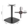 Pied de Table en Fonte Noir - 720 x 600 mm - Bolero