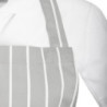 Raidallinen harmaa ja valkoinen esiliina - Whites Chefs Clothing