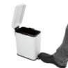 Slim White Bathroom Bin - 5 L - Jantex