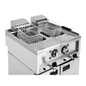 Friteuse Electrique Série 600 - 2 x 8 L - Buffalo