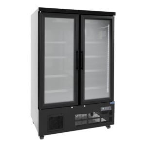 2-Door Refrigerated Display - 744 L - Positive Black - Polar