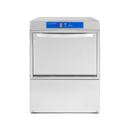 Professional Dishwasher with Rinse Aid and Detergent Dispenser and Drain Pump - 50 x 50 cm - Dynasteel