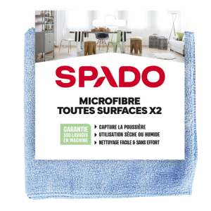 Mikrokuitu Kaikille Pinnoille - 380 x 380 mm - 2 kpl - SPADO