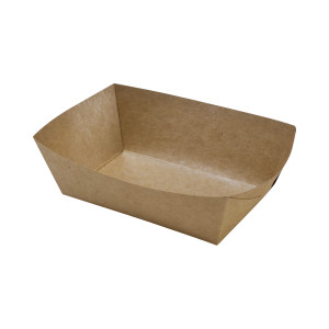 Kraft French Fry Tray - L 120 x W 80 mm - Pack of 250 - FourniResto