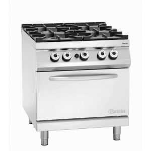 Fyrlågig spis serie 900 - Gasugn GN 2/1 av märket Bartscher
