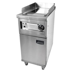 Slät elektrisk stekplatta 400 mm - CombiSteel