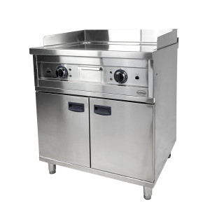 Slät elektrisk stekplatta 800 mm - CombiSteel