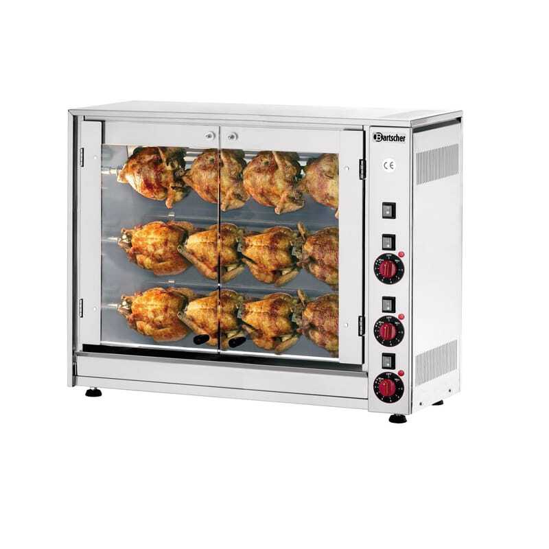 Electric rotisserie for 36 chickens pro