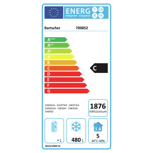 Negativt kylskåp GN 2/1 - 650 L - Bartscher