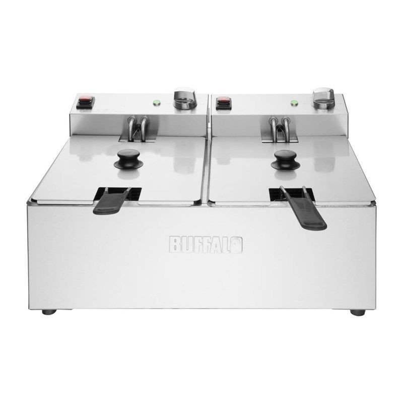Sähköinen kaksoisrasvakeitin - 2X5L - Buffalo Sähköinen kaksoisrasvakeitin - 2X5L - Buffalo
