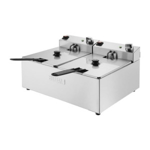 Sähköinen kaksoisrasvakeitin - 2X5L - Buffalo