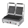Grill De Contact Double Bistro Rainuré/Rainuré en Inox - Buffalo