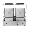 Double Contact Grill Grooved/Grooved in Stainless Steel - Buffalo