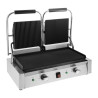 Grill De Contact Double Bistro Rainuré/Rainuré en Inox - Buffalo