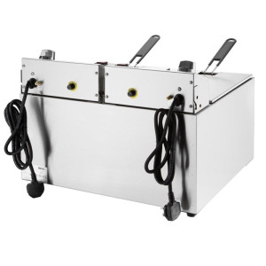 Dubbel Elektrisk Fritös med Timer - 2 X 8 L - Buffalo