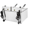 Dubbel Elektrisk Fritös med Timer - 2 X 8 L - Buffalo