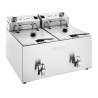 Dubbel Elektrisk Fritös med Timer - 2 X 8 L - Buffalo