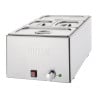Bain-Marie Med Behållare - 2 x GN 1/3 och 2 x GN 1/6 - Buffalo