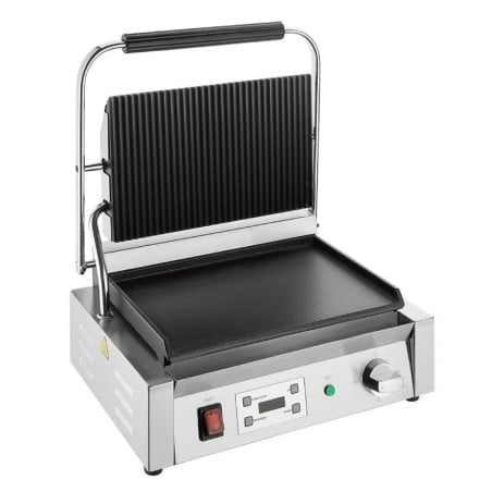 Large Simple Grooved and Smooth Contact Grill - Buffalo