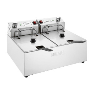 Dubbel Elektrisk Fritös Med Timer - 2 X 5 L - Buffalo