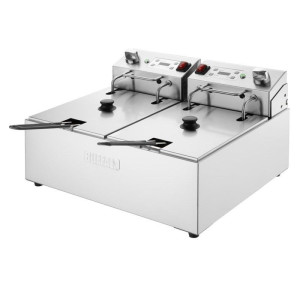 Dubbel Elektrisk Fritös Med Timer - 2 X 5 L - Buffalo