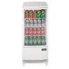 Vitrine Réfrigérée Positive Blanche 2 Portes Incurvées 86 L - Polar