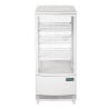 Vitrine Réfrigérée Positive Blanche 2 Portes Incurvées 86 L - Polar