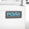 Vit kylskåpsdisplay vit 2 böjda dörrar 86 L - Polar