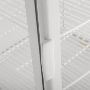 Vitrine Réfrigérée Positive Blanche 2 Portes Incurvées 86 L - Polar