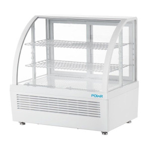 Valkoinen Jääkaappivitriini - 2 Hyllyä - 100 L - Polar