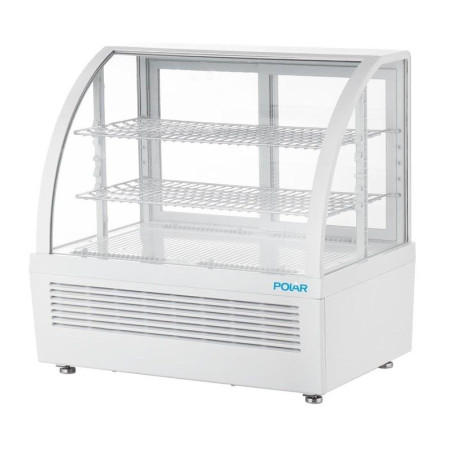Valkoinen Jääkaappivitriini - 2 Hyllyä - 100 L - Polar