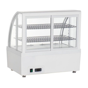 Valkoinen Jääkaappivitriini - 2 Hyllyä - 100 L - Polar