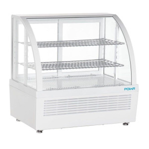 Valkoinen Jääkaappivitriini - 2 Hyllyä - 100 L - Polar