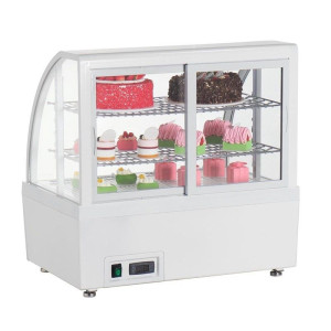 Valkoinen Jääkaappivitriini - 2 Hyllyä - 100 L - Polar