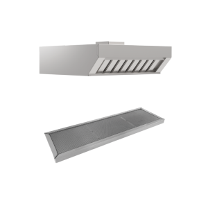 Frontal Kondensationshuv för Ånga och Lukt med Kolfilter GN 1/1 - Mychef