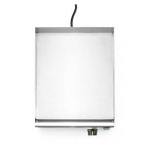 Elektrisk grill med slät platta - 326 x 445 mm - HENDI