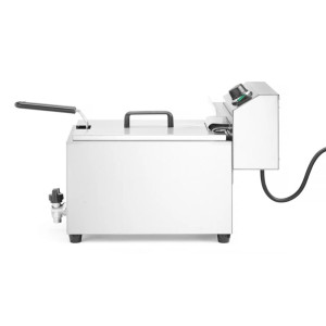 Friteeri, jossa on tyhjennysventtiili - 10 L - HENDI