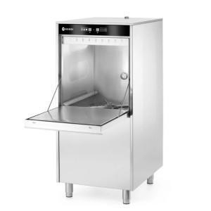 Diskmaskin med tvättmedelsdispenser och tömningspump 50 x 60 cm - HENDI