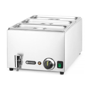 Bain-Marie med Avtappningskran - 3 GN 1/3 - HENDI