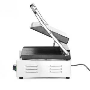 Grillkontakt Panini XL - Räfflad Platta - HENDI