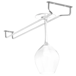 Inox-lasinalustateline - 1 rivi