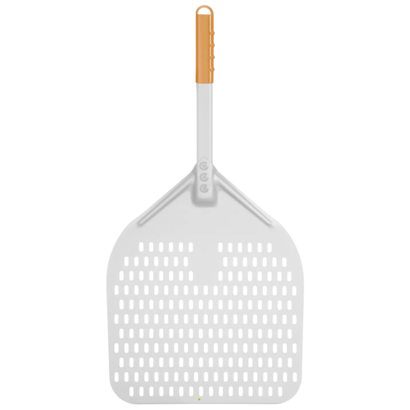 Perforerad fyrkantig pizzaspade med kort handtag - 300x660 mm Perforerad fyrkantig pizzaspade med kort handtag - 300x660 mm
