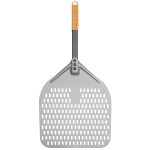 Neliönmuotoinen rei'itetty pizzalapio lyhyellä varrella - 350x710 mm