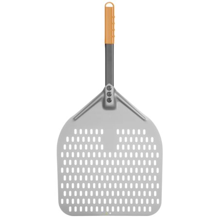 Neliönmuotoinen rei'itetty pizzalapio lyhyellä varrella - 350x710 mm